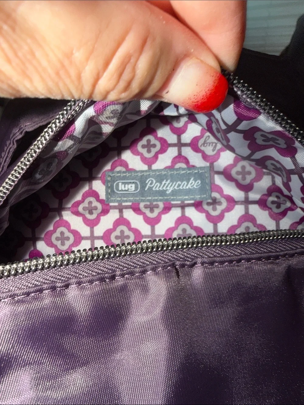 lug Pattycake backpack Plum - NWOT
